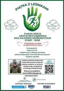 5 kilometrów, jeden cel – pomagamy razem. „Piątka z leśnikami” nad Zalewem Zemborzyckim